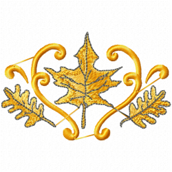 Leaves Embroidery Design 12